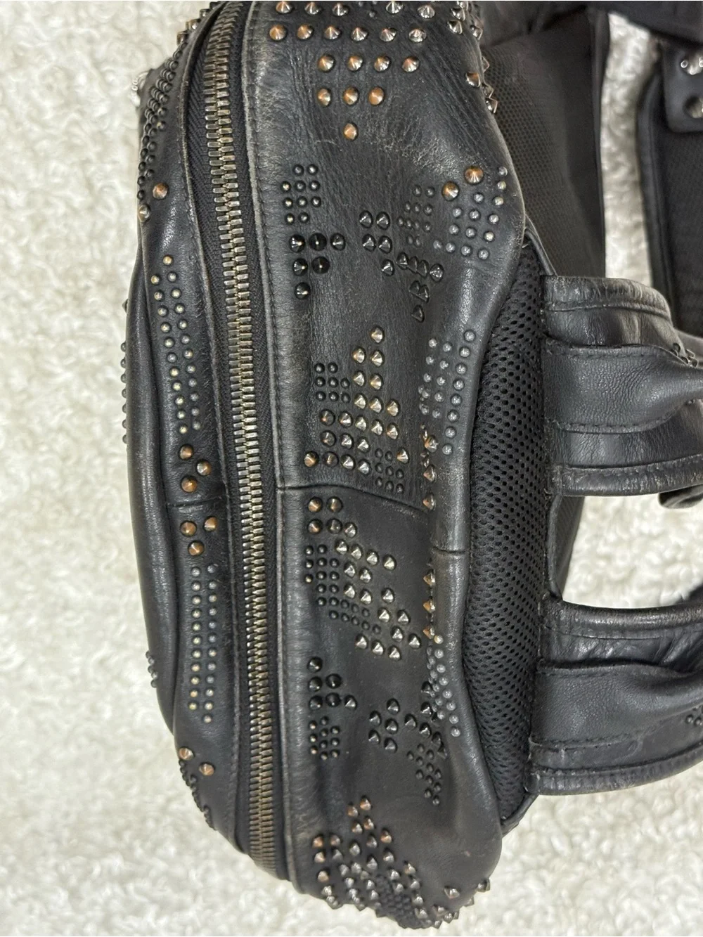 MCM Studded Stark Backpack Black
